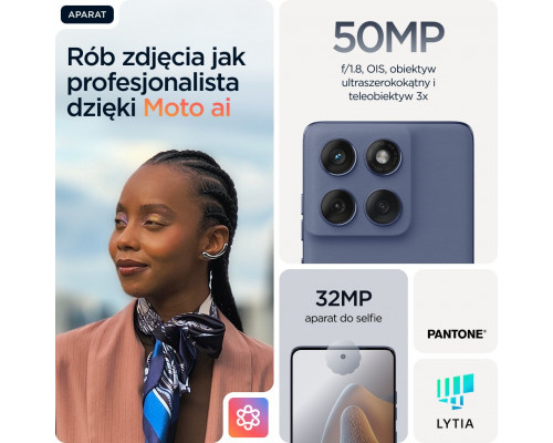 Motorola Edge 60 Fusion - 5G Smartphone - Dual-SIM - RAM 8 GB / Interner Speicher 256 GB - microSD slot - pOLED-Display - 6.67" - 2712 x 1220 Pixel (120 Hz) - Triple-Kamera 50 MP, 13 MP - front camera 32 MP - Slipstream