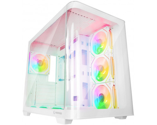 Rampage Loopy akwarium 7x wentylator ARGB Infinity HUB biała (LOOPY-WHITE)