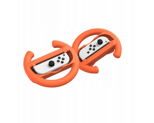 YAXO Handles for Joy-Con WHEELS SET for NS/NS2 Inferno Orange&Hydro Blue