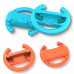 YAXO Handles for Joy-Con WHEELS SET for NS/NS2 Inferno Orange&Hydro Blue