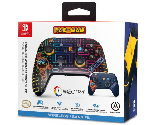 PowerA SWITCH Pad bezwire Enhanced Lumectra PAC-MAN Neon Arcade