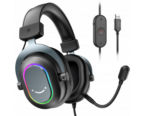 gaming FIFINE H6 AmpliGame RGB z mikrogonem studyjne nauszne