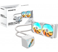 GIGABYTE Vodní chladič GAMING 240 ICE, 2x120mm, ARGB, LGA1851, AM5, bílá
