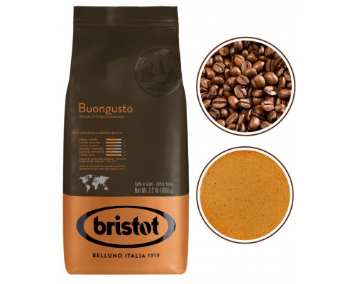 Bristot Buongusto kawa ziarnista do ekspresu czarna 1kg