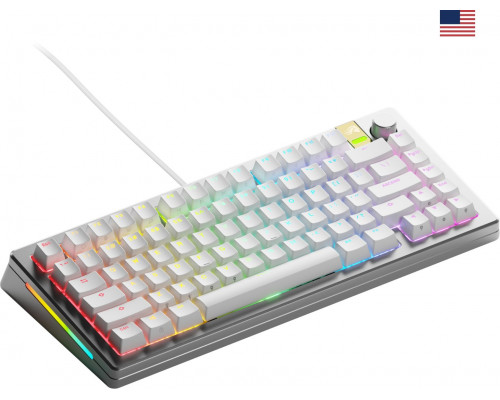Glorious Gaming GMMK 3 PRO HE 75% Prebuilt  USB QWERTY US English Srebrny