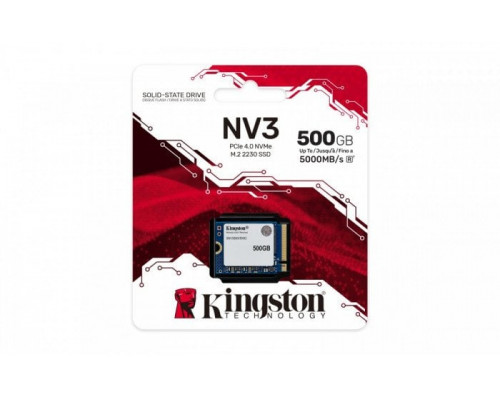 kingston SSD NV3 500GB M.2 2230 PCI-e 4.0 NVMe 5000/3000