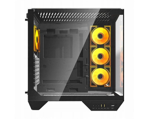Darkflash DY470 black + 4 wentylatory