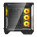 Darkflash DY470 black + 4 wentylatory