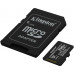 SD  Kingston Canvas Select Plus MicroSDXC 256 GB UHS-I/U1 A1 V10 (SDCS3/256GB)