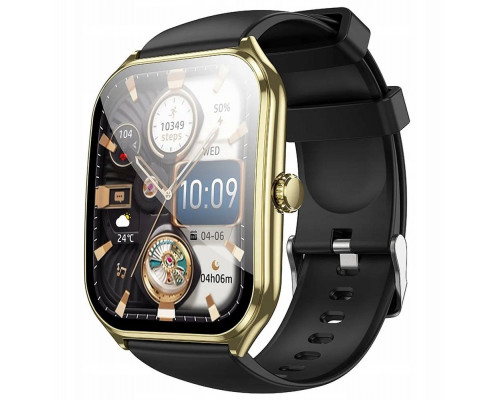 Smartwatch Hoco 1,96" AMOLED IP67 z funkcją rozmowy Y28 złoty