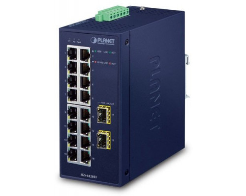 PLANET IGS-1820TF     L2 Gigabit Ethernet (10/100/1000) Blue