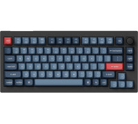 V1 Max(schwarz/blaugrau, DE-Layout, Gateron Jupiter Red, Hot-Swap, RGB)