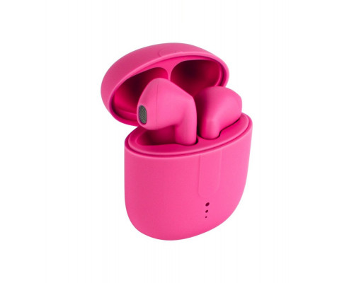 TelForceone Setty Bluetooth earphones TWS with a charging case STWS-16 pink