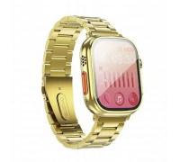Smartwatch Hoco 1,96" TFT z funkcją rozmowy Y12 Ultra titanium złoty [EOL]