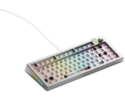 Glorious GMMK 3 Pro 75 % Custom Gaming-Tastatur - Barebone, ANSI-Layout, silber