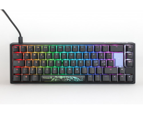 Ducky One 3 SF 65% mechanical keyboard with Cherry MX Silent Red switches, black
