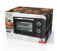 Electric oven 9L | Regulacja temperatury | Minutnik |