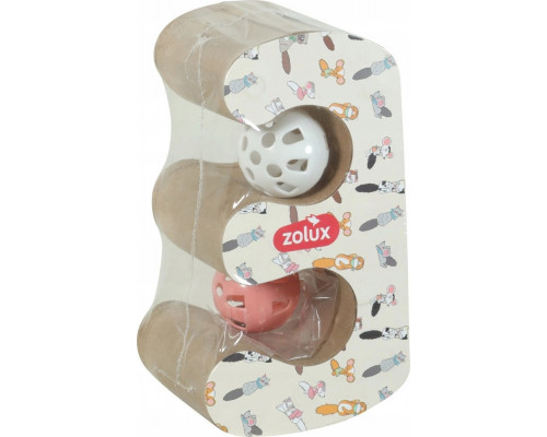 ZOLUX cat składana CHATOUILLE podwójna z piłkami i kocimiętką