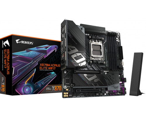 GIGABYTE X870M AORUS ELITE WIFI7 AMD X870 Gniazdo AM5 micro ATX