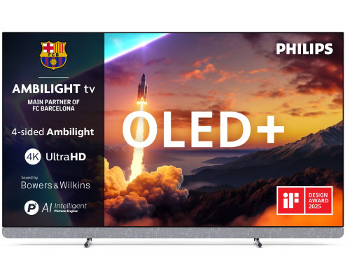 Philips 55OLED910/12 139,7 cm (55") 4K Ultra HD Smart TV Wi-Fi Metaliczny