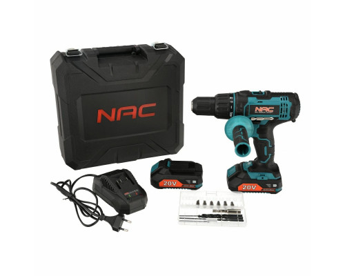 NAC WKRĘTARKA UDAR. 20V 50Nm 2x2,0Ah + AKCESORIA