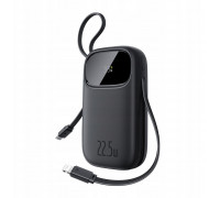 Baseus EnerFill FC31 20000mAh 22.5W ar displeju cyfrowym i 2 wbudowanymi kablami (USB-C + Lightning) - black