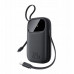 Baseus EnerFill FC31 20000mAh 22.5W ar displeju cyfrowym i 2 wbudowanymi kablami (USB-C + Lightning) - black