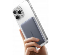 Baseus PicoGo AM41 5000mAh 20W ultra-cienki, kompatybilny z MagSafe z blackm kablem Baseus Simple USB-C 60W 30cm - gray