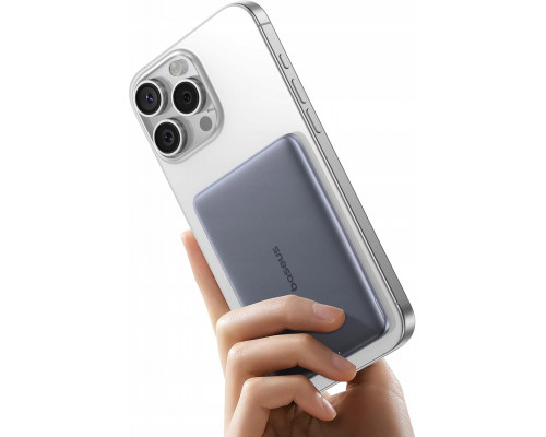 Baseus PicoGo AM41 5000mAh 20W ultra-cienki, kompatybilny z MagSafe z blackm kablem Baseus Simple USB-C 60W 30cm - gray