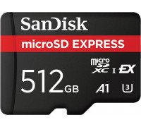 SD  SanDisk Express MicroSD 512 GB Class 10 UHS-I/U3 A1 V30 (SDSQXFN-512G-GN4NN)