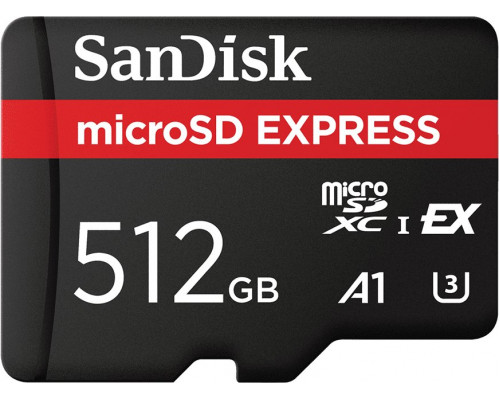 SD  SanDisk Express MicroSD 512 GB Class 10 UHS-I/U3 A1 V30 (SDSQXFN-512G-GN4NN)