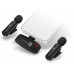 CONNECT IT ClipMic, 2x Bezdrátový Lavalier mikrofón s přijímačem, Lightning konektor, černá
