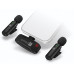CONNECT IT ClipMic, 2x Bezdrátový Lavalier mikrofón s přijímačem, Lightning konektor, černá