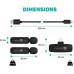 CONNECT IT ClipMic, 2x Bezdrátový Lavalier mikrofón s přijímačem, Lightning konektor, černá