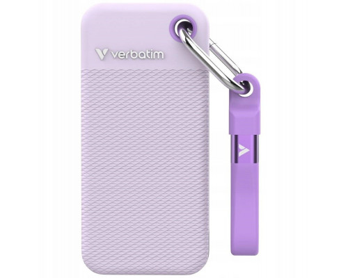 Dysk Zewnętrzny Verbatim Pocket SSD 2TB USB-C 3.2 gen.2 biały-fioletowy 32323