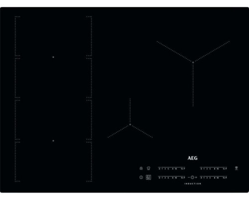 Induction hob AEG IKE74471IB, installed only in a stone-type worktop