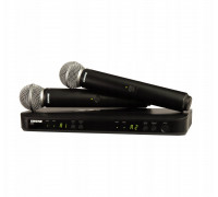 Shure BLX288E/SM58 bezprzewodowy, podwójny system wokalny z dwoma mikrofonami SM58