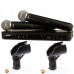 Shure BLX288E/SM58 bezprzewodowy, podwójny system wokalny z dwoma mikrofonami SM58