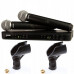 Shure BLX288E/SM58 bezprzewodowy, podwójny system wokalny z dwoma mikrofonami SM58