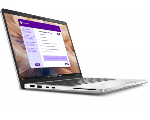 DELL Pro 13 Plus PB13250 Copilot+ PC Intel Core Ultra 5 236V Laptop 33,8 cm (13.3") Ekran dotykowy Full HD+ 16 GB LPDDR5x-SDRAM 512 GB SSD Windows 11 Pro Czeski, Słowacki Srebrny