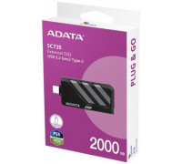 Dysk SSD External SC735 2TB U3.2C 1000/1000MB/s Grey