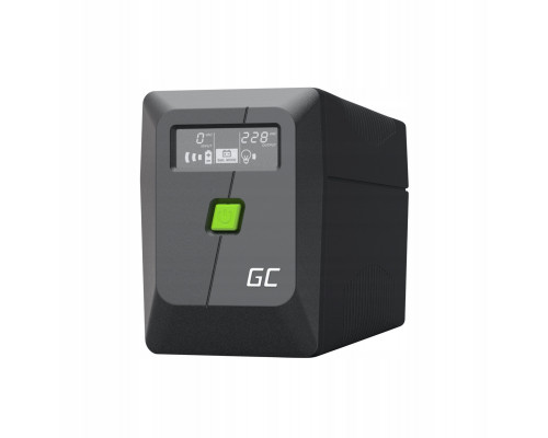 charger emergency UPS Greencell 650VA 360W PowerProof z wyświetlaczem LCD