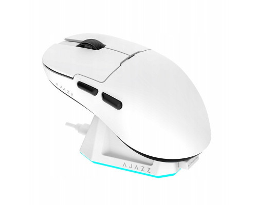 gamingowa bezprzewodowa  Ajazz  AJ159P MC -3 Mod-White-Pixart 3311 Charging Dock