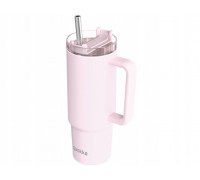 Quokka Stream   of steel stainlessj 950 ml z słomką (Light Pink)