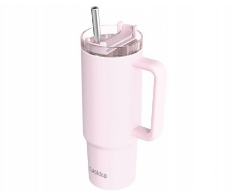 Quokka Stream   of steel stainlessj 950 ml z słomką (Light Pink)