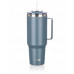 STALOWY THERMAL MUG TERMOS 1200ml Z RĄCZKĄ I SŁOMKĄ BANQUET TWAIN GRAY