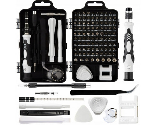 TOOLKITI PRECYZYJNYCH Z BITAMI BSA-115 czarny