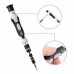 TOOLKITI PRECYZYJNYCH Z BITAMI BSA-115 czarny