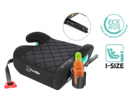 Monroe z ISOFIX Black R129 125-150 CM