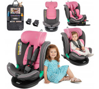 KinderKraft LEONARDO 360 Pink-Gray 40-150 CM R129 ISOFIX